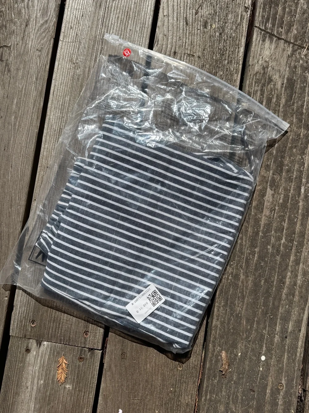 Striped Tie String Boho Pants - Medium